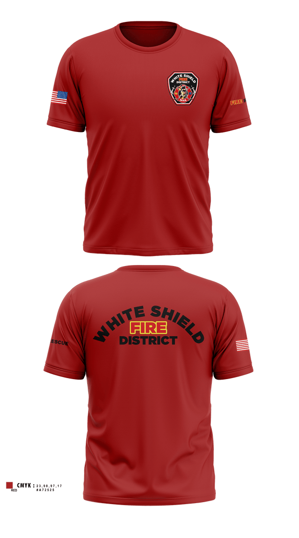 Short Sleeve Performance Shirt, White Shield Fire Department, Fire Department, Teamtime, Team time, sublimation, custom sports apparel, team uniforms, spirit wear, spiritwear, sports uniforms, custom shirts, team store, custom team store, fundraiser sports, apparel fundraiser
