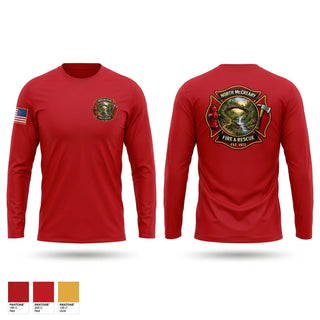 Long Sleeve Performance Shirt, North McCreary Fire & Rescue, Fire Department, Teamtime, Team time, sublimation, custom sports apparel, team uniforms, spirit wear, spiritwear, sports uniforms, custom shirts, team store, custom team store, fundraiser sports, apparel fundraiser