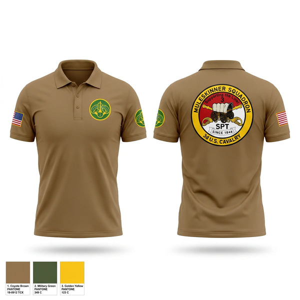 Short Sleeve Performance Polo, 3rd Cavalry Regiment, Army, Teamtime, Team time, sublimation, custom sports apparel, team uniforms, spirit wear, spiritwear, sports uniforms, custom shirts, team store, custom team store, fundraiser sports, apparel fundraiser