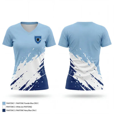 Centennial Chargers 49477681 Women's Short Sleeve V-neck Shirt - 1