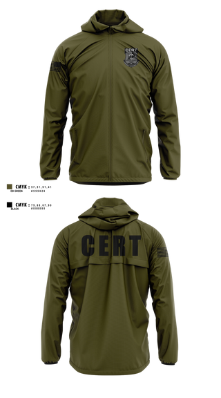 Windbreaker, Chester County Prison Emergency Response Team CERT, Police, Teamtime, Team time, sublimation, custom sports apparel, team uniforms, spirit wear, spiritwear, sports uniforms, custom shirts, team store, custom team store, fundraiser sports, apparel fundraiser
