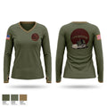 MWSS-172 HE Women's Long Sleeve V-neck Shirt - 1