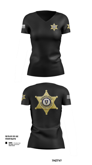 Womens Short Sleeve Vneck Shirt, Norfolk County Sheriff’s Office, Police, Teamtime, Team time, sublimation, custom sports apparel, team uniforms, spirit wear, spiritwear, sports uniforms, custom shirts, team store, custom team store, fundraiser sports, apparel fundraiser