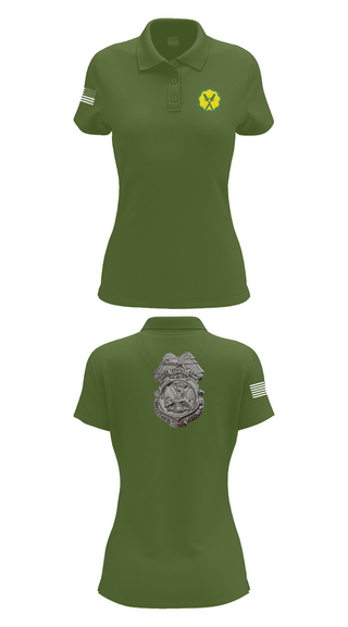 Womens Short Sleeve Performance Polo, 88th Military Police Company, , Teamtime, Team time, sublimation, custom sports apparel, team uniforms, spirit wear, spiritwear, sports uniforms, custom shirts, team store, custom team store, fundraiser sports, apparel fundraiser