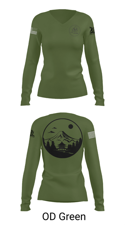 Okinawa 70795461 Women's Long Sleeve V-neck Shirt - 54