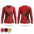 Raleigh Blackhawks 77406994 Women's Long Sleeve V-neck Shirt - 1