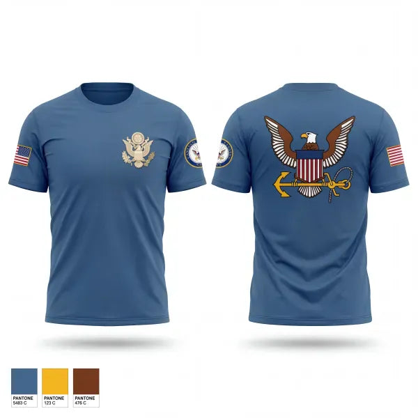 Short Sleeve Performance Shirt, Christiana high school NJROTC, Navy, Teamtime, Team time, sublimation, custom sports apparel, team uniforms, spirit wear, spiritwear, sports uniforms, custom shirts, team store, custom team store, fundraiser sports, apparel fundraiser