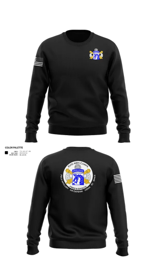Crew Neck Sweatshirt, XVIII Airborne Corps G34 FIRES, Army, Teamtime, Team time, sublimation, custom sports apparel, team uniforms, spirit wear, spiritwear, sports uniforms, custom shirts, team store, custom team store, fundraiser sports, apparel fundraiser