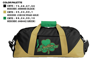 Duffle Bag, 11U Southline Shamrocks, Baseball, Teamtime, Team time, sublimation, custom sports apparel, team uniforms, spirit wear, spiritwear, sports uniforms, custom shirts, team store, custom team store, fundraiser sports, apparel fundraiser