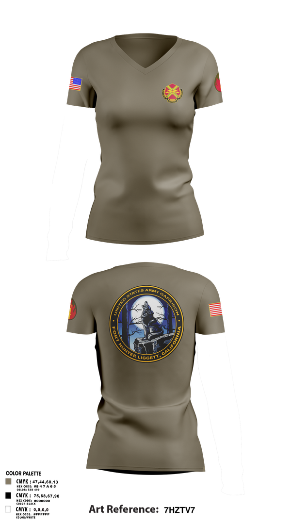 Womens Short Sleeve Vneck Shirt, FHL Garrison 2, , Teamtime, Team time, sublimation, custom sports apparel, team uniforms, spirit wear, spiritwear, sports uniforms, custom shirts, team store, custom team store, fundraiser sports, apparel fundraiser
