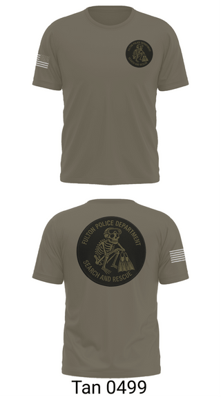 Old School Cotton Feel Shirt, Fulton (IL) Police (SAR), Police, Teamtime, Team time, sublimation, custom sports apparel, team uniforms, spirit wear, spiritwear, sports uniforms, custom shirts, team store, custom team store, fundraiser sports, apparel fundraiser