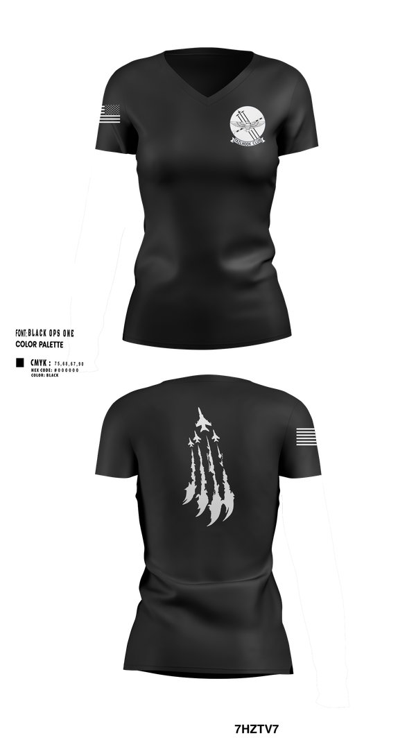 Womens Short Sleeve Vneck Shirt, UofA NROTC, Navy, Teamtime, Team time, sublimation, custom sports apparel, team uniforms, spirit wear, spiritwear, sports uniforms, custom shirts, team store, custom team store, fundraiser sports, apparel fundraiser