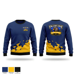 Crew Neck Sweatshirt, Falcon cove  cross country, Cross Country, Teamtime, Team time, sublimation, custom sports apparel, team uniforms, spirit wear, spiritwear, sports uniforms, custom shirts, team store, custom team store, fundraiser sports, apparel fundraiser