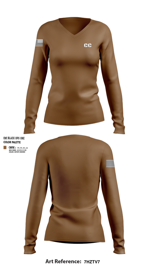 Womens Long Sleeve Vneck Shirt, CC, , Teamtime, Team time, sublimation, custom sports apparel, team uniforms, spirit wear, spiritwear, sports uniforms, custom shirts, team store, custom team store, fundraiser sports, apparel fundraiser
