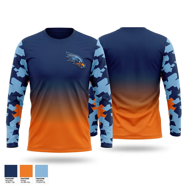 Long Sleeve Performance Shirt, Herbert Akins Road Middle School, Track & Field, Teamtime, Team time, sublimation, custom sports apparel, team uniforms, spirit wear, spiritwear, sports uniforms, custom shirts, team store, custom team store, fundraiser sports, apparel fundraiser