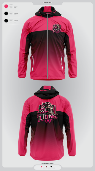 Windbreaker, Fairfax Lions, Men's Soccer, Teamtime, Team time, sublimation, custom sports apparel, team uniforms, spirit wear, spiritwear, sports uniforms, custom shirts, team store, custom team store, fundraiser sports, apparel fundraiser
