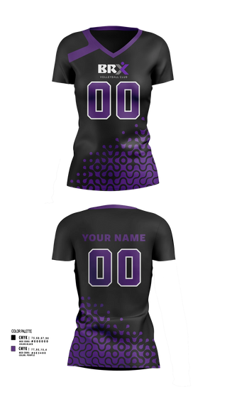 Womens Short Sleeve Vneck Shirt, BRX, Women's Volleyball, Teamtime, Team time, sublimation, custom sports apparel, team uniforms, spirit wear, spiritwear, sports uniforms, custom shirts, team store, custom team store, fundraiser sports, apparel fundraiser