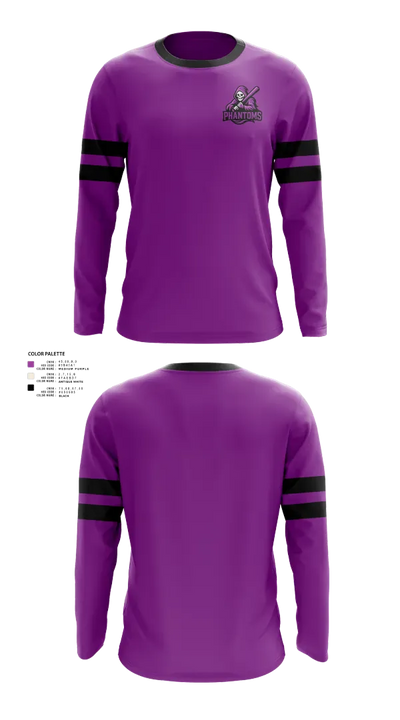Clarksville Phantoms 31101002 Long Sleeve Performance Shirt 21