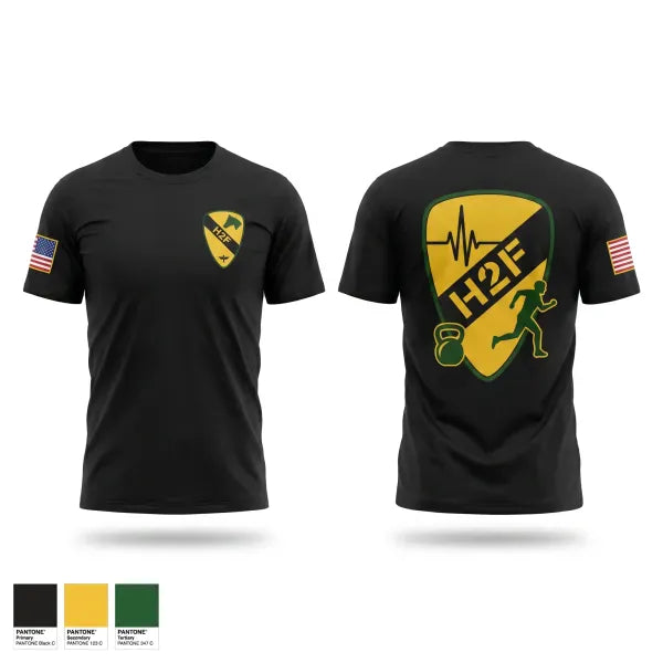 Old School Cotton Feel Shirt, 1st Air Cavalry Brigade H2F, Army, Teamtime, Team time, sublimation, custom sports apparel, team uniforms, spirit wear, spiritwear, sports uniforms, custom shirts, team store, custom team store, fundraiser sports, apparel fundraiser