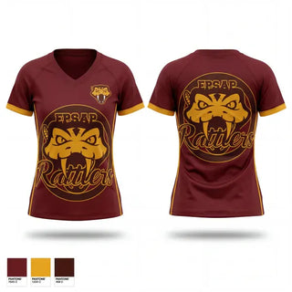 Womens Short Sleeve Vneck Shirt, East Pensacola, , Teamtime, Team time, sublimation, custom sports apparel, team uniforms, spirit wear, spiritwear, sports uniforms, custom shirts, team store, custom team store, fundraiser sports, apparel fundraiser