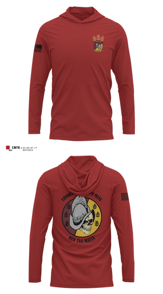 Long Sleeve hooded sunshirt, VR-57 CHIEFS MESS, Navy, Teamtime, Team time, sublimation, custom sports apparel, team uniforms, spirit wear, spiritwear, sports uniforms, custom shirts, team store, custom team store, fundraiser sports, apparel fundraiser