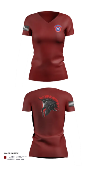 Womens Short Sleeve Vneck Shirt, , Army, Teamtime, Team time, sublimation, custom sports apparel, team uniforms, spirit wear, spiritwear, sports uniforms, custom shirts, team store, custom team store, fundraiser sports, apparel fundraiser