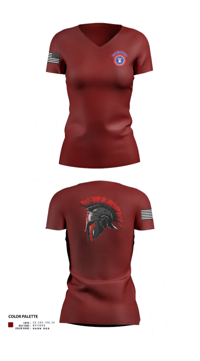 ARC Class 030/52-25 47621541 Women's Short Sleeve V-neck Shirt - 22