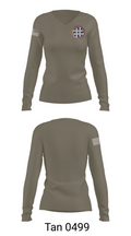 900TH Quartermaster Company 28599121 Women's Long Sleeve V-neck Shirt - 11
