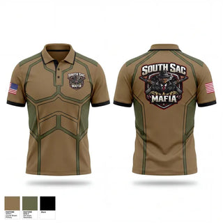 Short Sleeve Performance Polo, SAC SOUTH, Army, Teamtime, Team time, sublimation, custom sports apparel, team uniforms, spirit wear, spiritwear, sports uniforms, custom shirts, team store, custom team store, fundraiser sports, apparel fundraiser