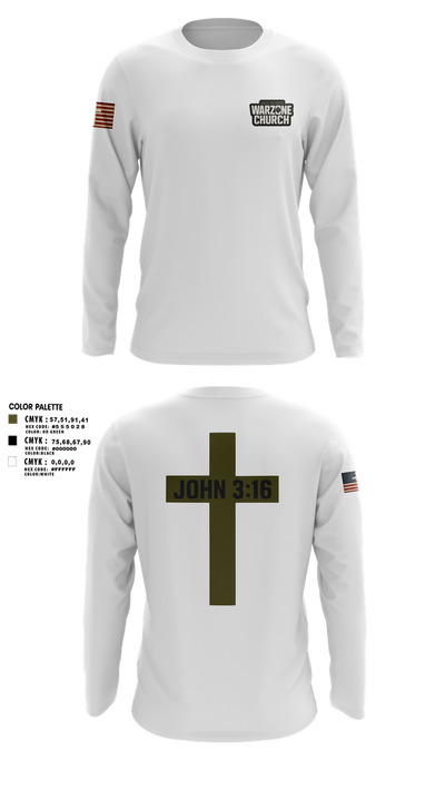 Warzone Church 33151394 Long Sleeve Performance Shirt 2