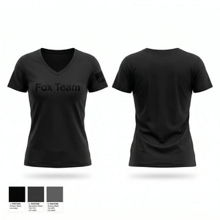 Womens Short Sleeve Vneck Shirt, Fox Team, Police, Teamtime, Team time, sublimation, custom sports apparel, team uniforms, spirit wear, spiritwear, sports uniforms, custom shirts, team store, custom team store, fundraiser sports, apparel fundraiser