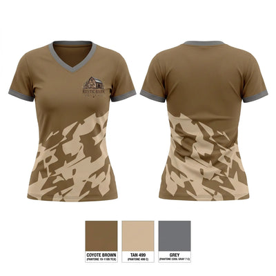 Rustic Barn L.L.C. Women's Short Sleeve V-neck Shirt - 1