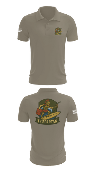 Short Sleeve Performance Polo, Task Force Spartan, , Teamtime, Team time, sublimation, custom sports apparel, team uniforms, spirit wear, spiritwear, sports uniforms, custom shirts, team store, custom team store, fundraiser sports, apparel fundraiser