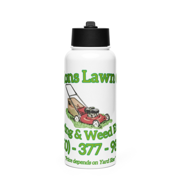 Jaydons Lawn Care 31695276 Stainless Steel Water Bottle with a Straw Lid