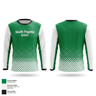 Long Sleeve Performance Shirt, South Fayette Lions, Baseball, Teamtime, Team time, sublimation, custom sports apparel, team uniforms, spirit wear, spiritwear, sports uniforms, custom shirts, team store, custom team store, fundraiser sports, apparel fundraiser