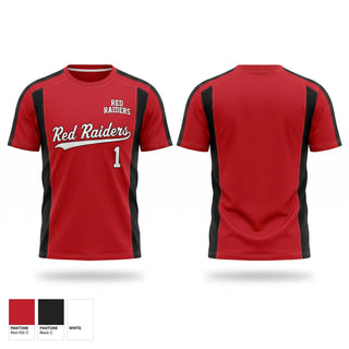 Short Sleeve Performance Shirt, Red Raiders, Softball, Teamtime, Team time, sublimation, custom sports apparel, team uniforms, spirit wear, spiritwear, sports uniforms, custom shirts, team store, custom team store, fundraiser sports, apparel fundraiser