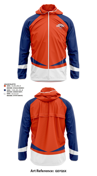 Windbreaker, Millville Thunderbolts Field Hockey, Field Hockey, Teamtime, Team time, sublimation, custom sports apparel, team uniforms, spirit wear, spiritwear, sports uniforms, custom shirts, team store, custom team store, fundraiser sports, apparel fundraiser