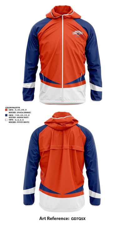 Millville Thunderbolts Field Hockey 70154258 Windbreaker - 1