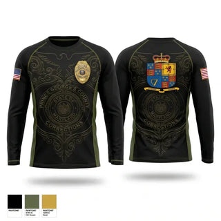 Long Sleeve Performance Shirt, PG County Department of Corrections, Police, Teamtime, Team time, sublimation, custom sports apparel, team uniforms, spirit wear, spiritwear, sports uniforms, custom shirts, team store, custom team store, fundraiser sports, apparel fundraiser