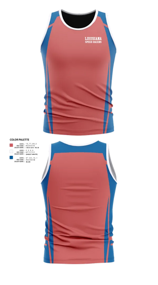 Mens Track Singlet, Louisiana Speed Racers, Track & Field, Teamtime, Team time, sublimation, custom sports apparel, team uniforms, spirit wear, spiritwear, sports uniforms, custom shirts, team store, custom team store, fundraiser sports, apparel fundraiser