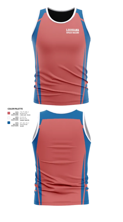 Louisiana Speed Racers 60674314 Men's Track Singlet - 21