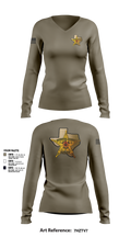 Hudspeth county sheriff office 47128359 Women's Long Sleeve V-neck Shirt - 1