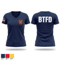 Bristol Tennessee Fire Department Women's Short Sleeve V-neck Shirt - 1
