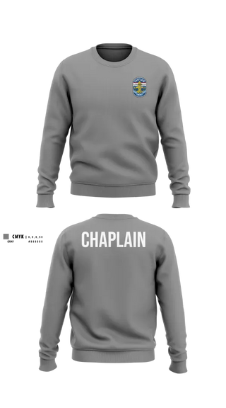 Crew Neck Sweatshirt, Chaplain, Police, Teamtime, Team time, sublimation, custom sports apparel, team uniforms, spirit wear, spiritwear, sports uniforms, custom shirts, team store, custom team store, fundraiser sports, apparel fundraiser