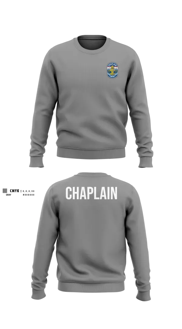 Crew Neck Sweatshirt, Chaplain, Police, Teamtime, Team time, sublimation, custom sports apparel, team uniforms, spirit wear, spiritwear, sports uniforms, custom shirts, team store, custom team store, fundraiser sports, apparel fundraiser