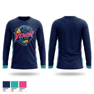 Long Sleeve Performance Shirt, Venom Elite, Softball, Teamtime, Team time, sublimation, custom sports apparel, team uniforms, spirit wear, spiritwear, sports uniforms, custom shirts, team store, custom team store, fundraiser sports, apparel fundraiser