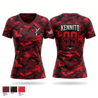 Womens Short Sleeve Vneck Shirt, Northeastern Assassins, E-Sports, Teamtime, Team time, sublimation, custom sports apparel, team uniforms, spirit wear, spiritwear, sports uniforms, custom shirts, team store, custom team store, fundraiser sports, apparel fundraiser