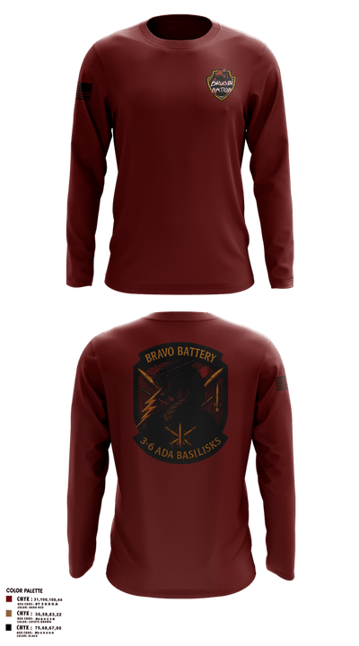 Bravo 3-6 ADA 76703101 Long Sleeve Performance Shirt 105