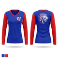 Lewis County Lions Women's Long Sleeve V-neck Shirt - 1