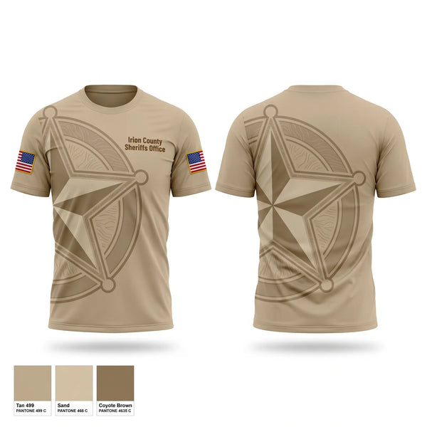 Short Sleeve Performance Shirt, Irion County Sheriff's Office, Police, Teamtime, Team time, sublimation, custom sports apparel, team uniforms, spirit wear, spiritwear, sports uniforms, custom shirts, team store, custom team store, fundraiser sports, apparel fundraiser